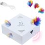 Interactive Cat Toy: Migipaws Feather Mice Whack-A-Mole, USB Rechargeable, 4pcs Refills